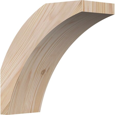 Ekena Millwork 3 1/2"W x 8"D x 8"H Thorton Smooth Knee Brace, Douglas Fir BRC04X08X08THR00SDF